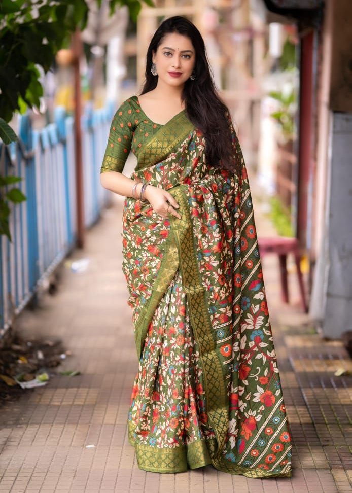 Women Fahions Sharee C-Green| SH-214