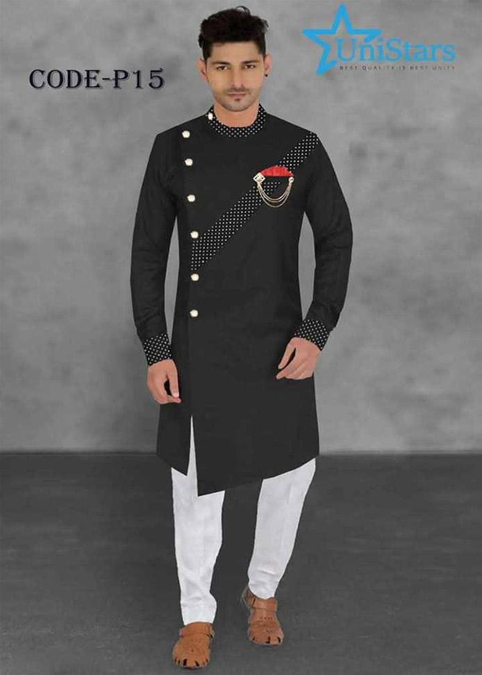 Indian Fabrics Sherwani Stylish Panjabi P-15
