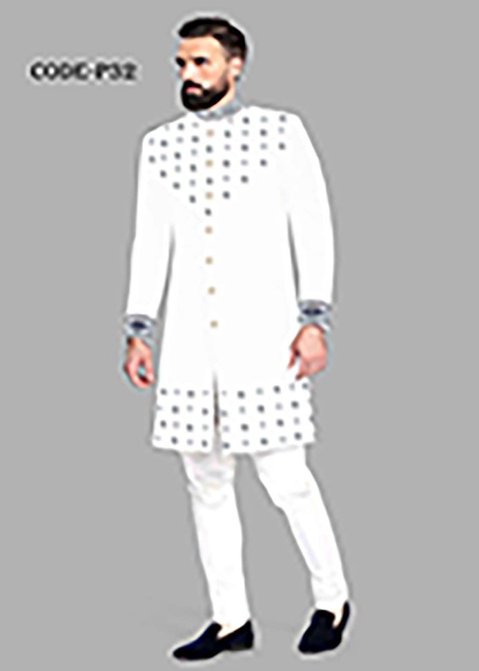 Indian Fabrics Sherwani Stylish Panjabi P-32